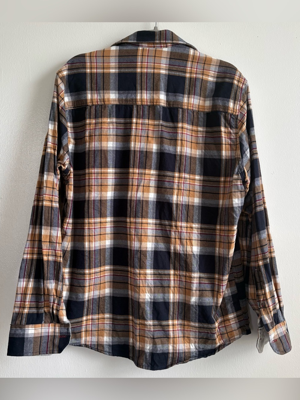 Point Zero Gold Black Label Men’s L Plaid Long Sleeve Flannel Cotton Shirt - Picture 4 of 4